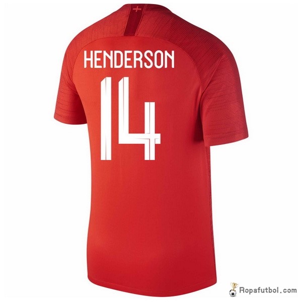 Camiseta Inglaterra Replica Segunda Ropa Henderson 2018 Rojo